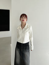 ナノレイジードベルベットジップアップ/Nano Raised Velvet Zip Up (3color)