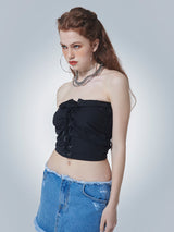 アイレットチューブトップ / EYELET TUBE TOP