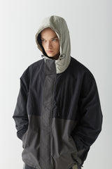 ワイドフーディージャケット/BSR2223FWJK047 WIDE HOODED JACKET BLACK