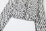Attitude tweed short jacket