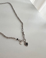 bru キッチブラックハートシックヒップネックレス/bru Kitchi Black Heart Chic Hip Necklace