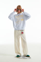 ウィティーバニープラネットエクスプローラースウェットシャツ／WITTY BUNNY PLANET EXPLORER SWEATSHIRT V2 [LIGHT SKY]