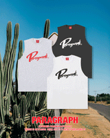 パラグラフカーシブスリーブレス / paragraph cursive sleeveless 3color (6585432735862)