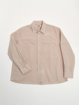 PLACKET DETAIL L/S SHIRT STONE BEIGE (6594029486198)