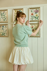 RIBBON PINEAPPLE PUFF KNIT