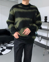RU Zebra Mohair Round Knitwear (2 colors)