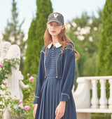 Pipping Pintuck Dress (6643557400694)
