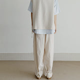 タップパンツ / unisex tap pants beige (banding)