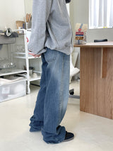 Low waist washing jean 