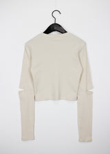 リブカットTシャツ/Rib Cut T-shirt (2color)