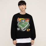 グリーンレーシングスマイルスウェットシャツ/Green Lacing Smile Sweatshirt