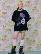 ND 21SS Smile T-shirt BLACK (6552549556342)