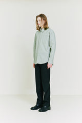 Bar tag Shirt olive (6683676901494)