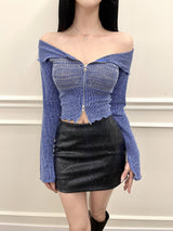 OMGオフジップアップ/754. OMG off zip-up (2color)