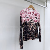 Flower leopard-T