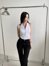 ストレートホルターシャツ/120. Straight halter shirt