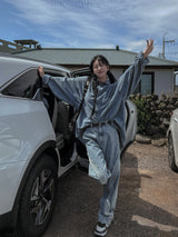 (UNISEX) ミストデニムシャツジャケット