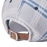 COLORING CHECK PATTERN FLEECE BALL CAP [MINT]