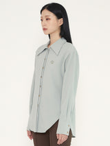 HALF HIDDEN BLOUSE -MINT (6636704333942)
