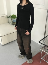 Daylight u-neck slim t 
