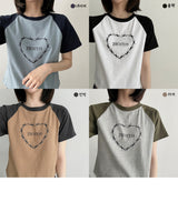 プリンセスラグランショートスリーブTシャツ / Princess raglan short-sleeved T-shirt