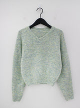 チョイスカラーV-ネックニット / Choice Color V-Neck Knit (6color)