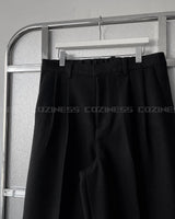 CR Youth shuffle two-tuck wool wide pants (3 colors)