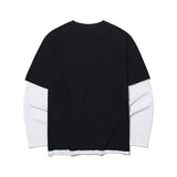 レイヤード長袖Tシャツ/22SS LAYERED LONG SLEEVE T-SHIRT BLACK (6697653960822)