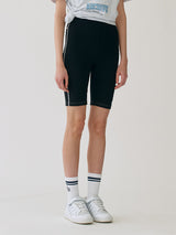 (PT-22144)BIKE SHORT PANTS BLACK (6672315383926)