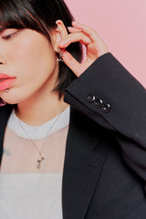 Silver Rose Necklace (6590323228790)