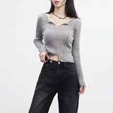 Frcan Open Collar Knitwear
