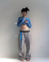 LACE SWEATPANTS GREY
