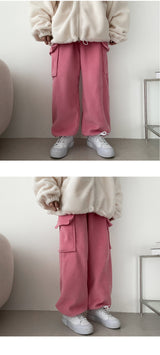 [Fleece] Winds cargo wide banding sweat pants