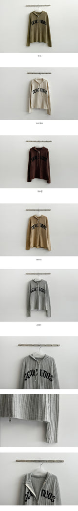 Unique Pont Two-Way Knit Hoodie Zip-Up