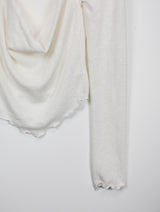 クリスオフショルダーTシャツ / Chris Off Shoulder T-shirt (4color)