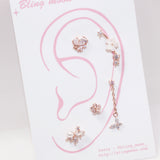 ヨリヨリフラワーピアス / [Styling] Yeori Yeori Flower Piercing 5 Set