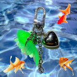 Tied goldfish keychain (color random) (6671350366326)