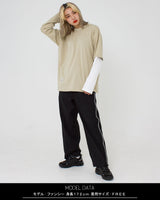 アシメレイヤードロングスリーブTシャツ / ASYMMETRY LAYERED L/S (4592270540918)