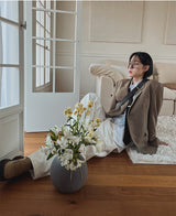 セレーナチェックブレザー / Selena check blazer (1 color)