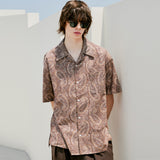 パラダイスペイズリーハワイアンシャツ / PARADISE PAISLEY HAWAIIAN SHIRT BROWN