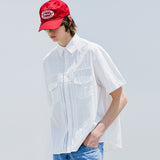 2ND タイプトラッカーナイロンシャツ / 2ND TYPE TRUCKER NYLON SHIRT WHITE