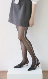 dot lace tights 20D