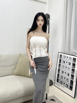ストラップスリットマキシロングスカート/772. Strap slit maxy long sk (2color)