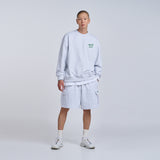 SCRIPT LOGO PRINTING SWEAT SHIRT LIME