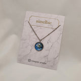 ソーラーシステムプラネットシリーズ - ジアースセミチョーカーネックレス / Solar System Planets Series - The Earth Semi Choker Necklace