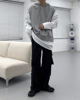 トイフーディーベスト/SK Toy Hoodie vest (4 colors)