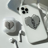 Vertical - Ruffle Heart Phone Case