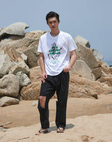 グランマ プリント レギュラー Tシャツ / GRANDMA PRINTED REGULAR FIT T-SHIRT GREEN