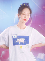 0 1 blue screen t-shirt - LIGHT GREY (6567586693238)