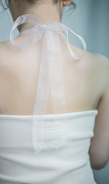 マリリンニットホルター / Marilyn knit halter - white